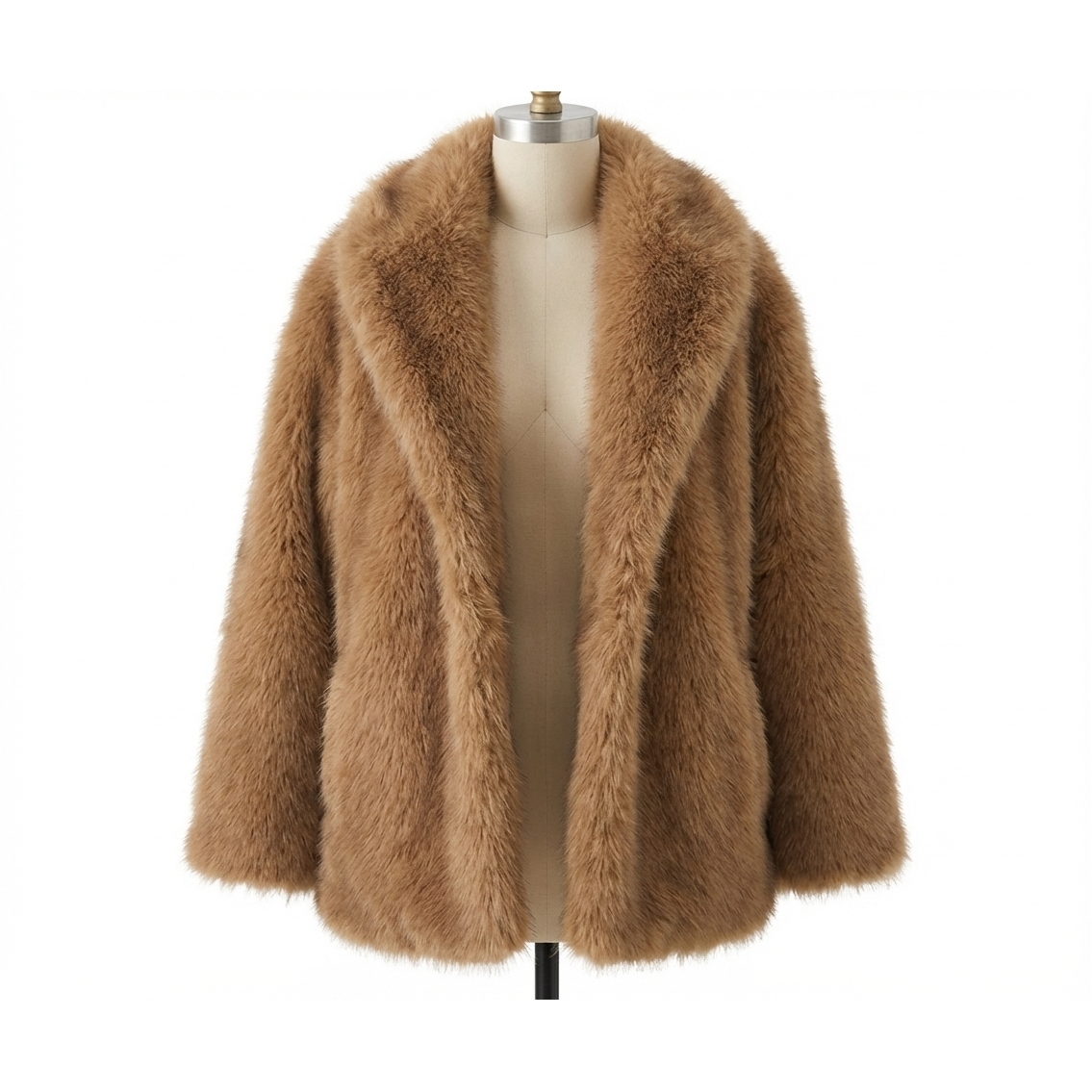 New Z Supply Logan Faux Fur Coat In Mink
